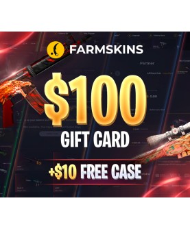 Farmskins $100 Wallet Card + FREE CASE Key GLOBAL